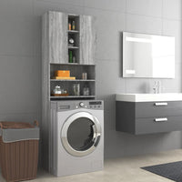 Thumbnail for Waschmaschinenschrank Grau Sonoma 64x25,5x190 cm