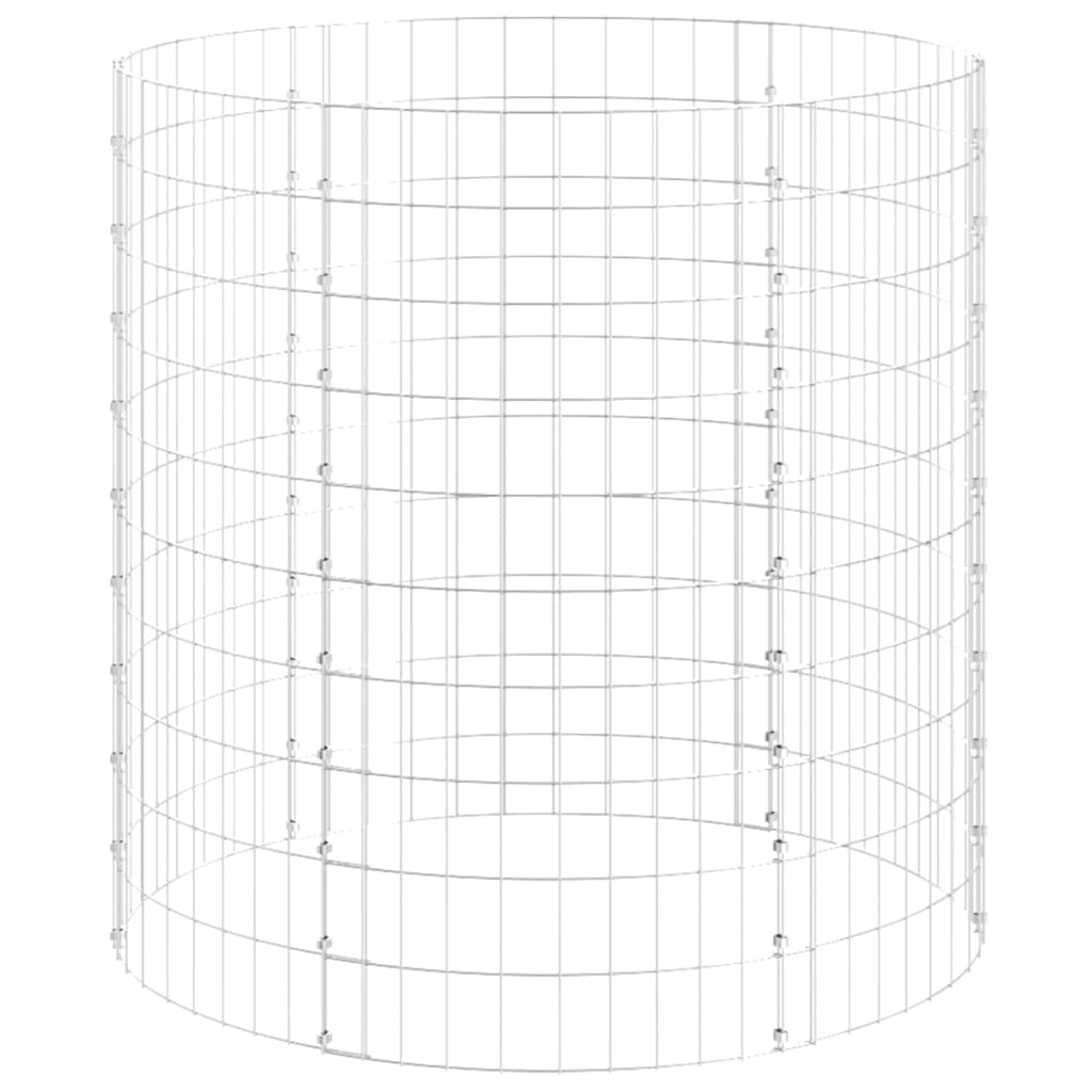 Gartenkomposter Ø100x100 cm Verzinkter Stahl