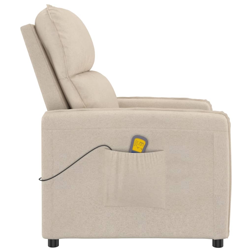 Massagesessel Creme Mikrofasergewebe