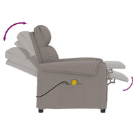 Thumbnail for Massagesessel Taupe Stoff