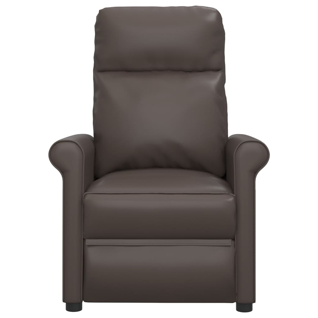 Massagesessel Braun Kunstleder