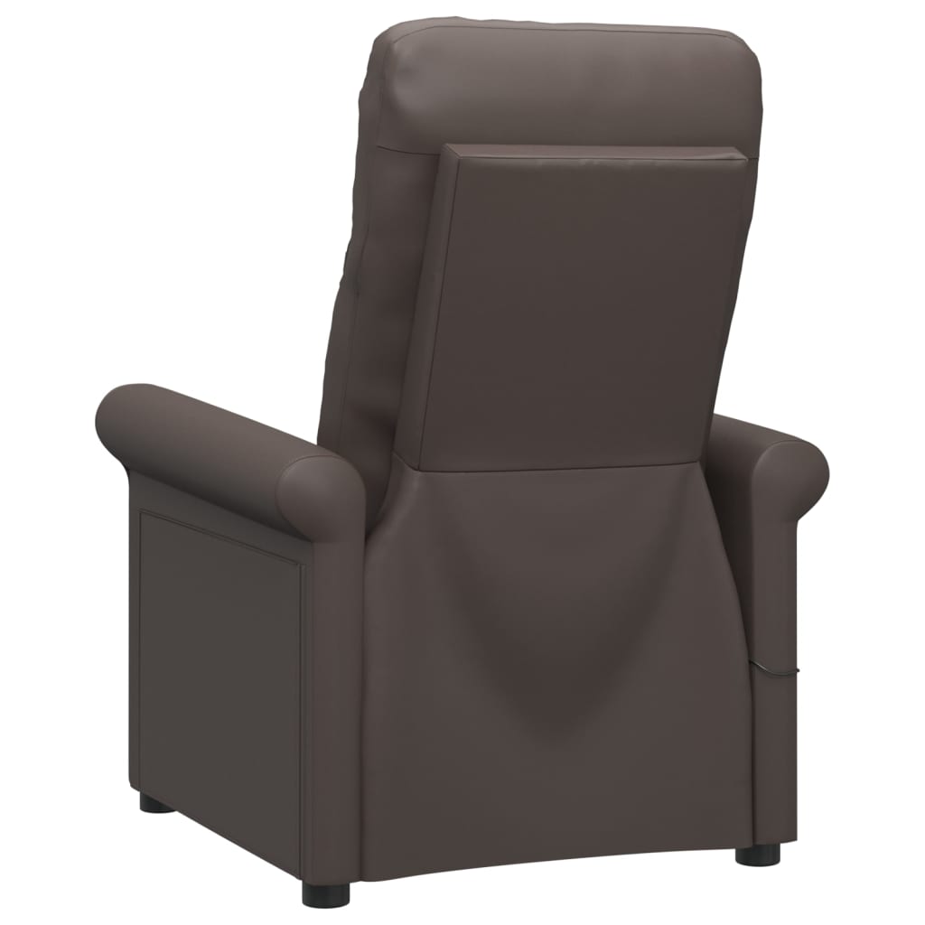 Massagesessel Braun Kunstleder