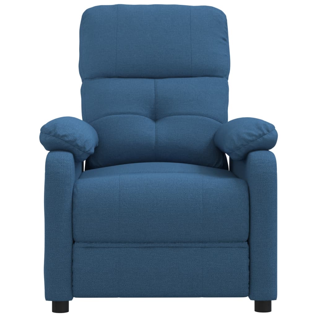 Massagesessel Blau Stoff