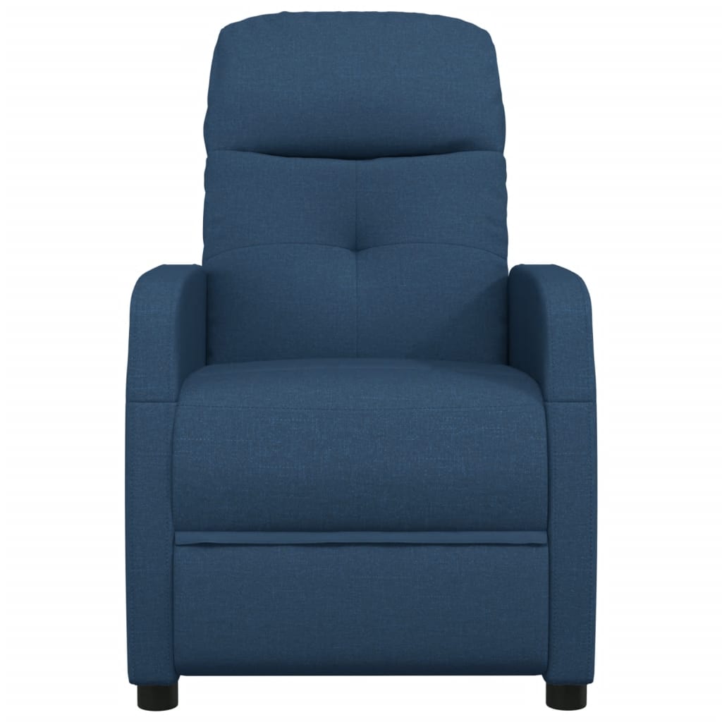 Massagesessel Blau Stoff