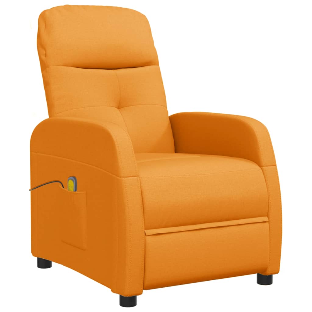 Massagesessel Dunkelgelb Stoff