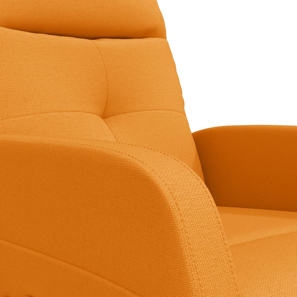 Massagesessel Dunkelgelb Stoff