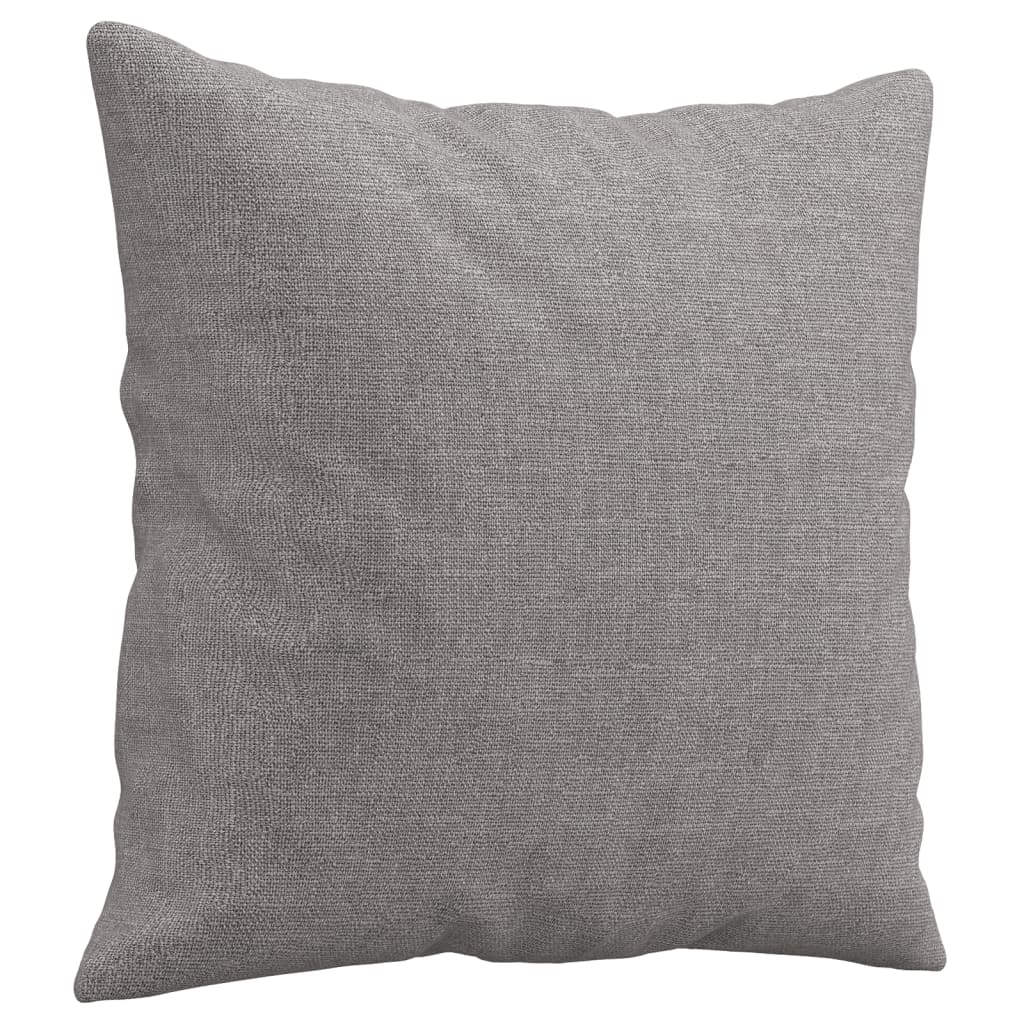 Sofakissen 2 Stk. Hellgrau 40x40 cm Stoff