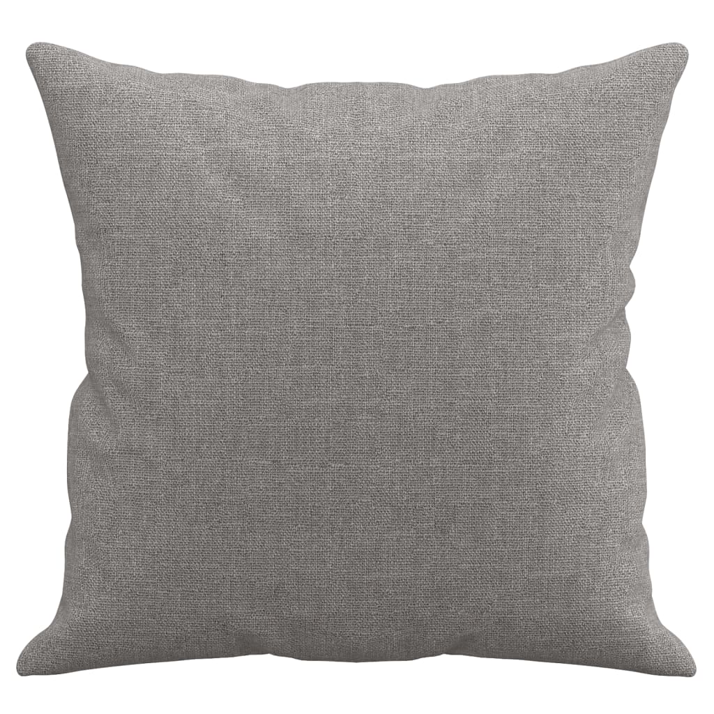 Sofakissen 2 Stk. Hellgrau 40x40 cm Stoff