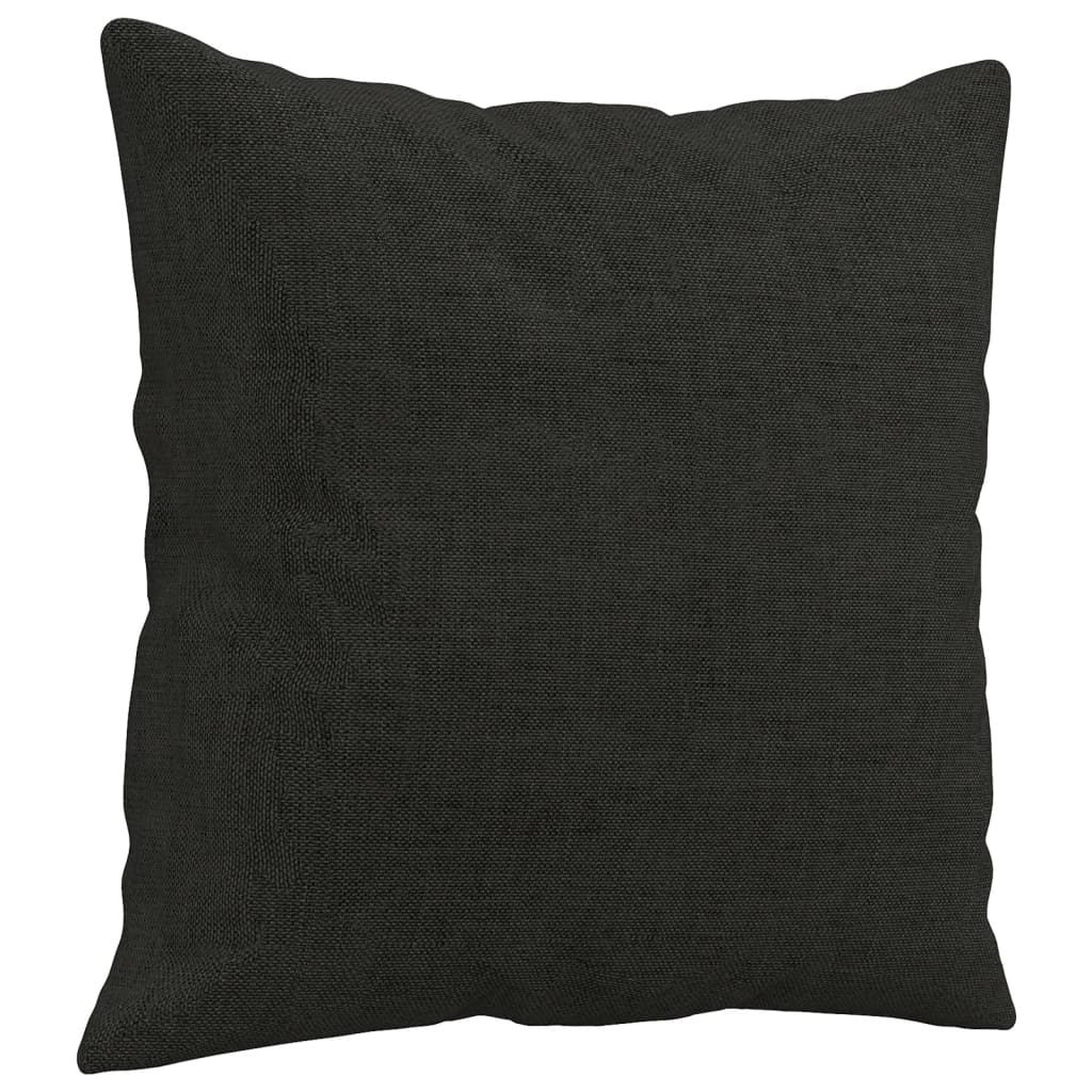 Sofakissen 2 Stk. Schwarz 40x40 cm Stoff