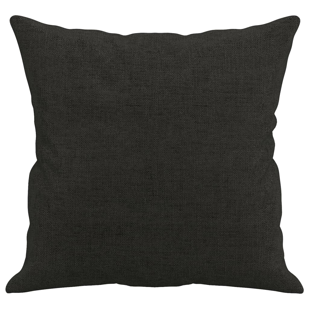 Sofakissen 2 Stk. Schwarz 40x40 cm Stoff