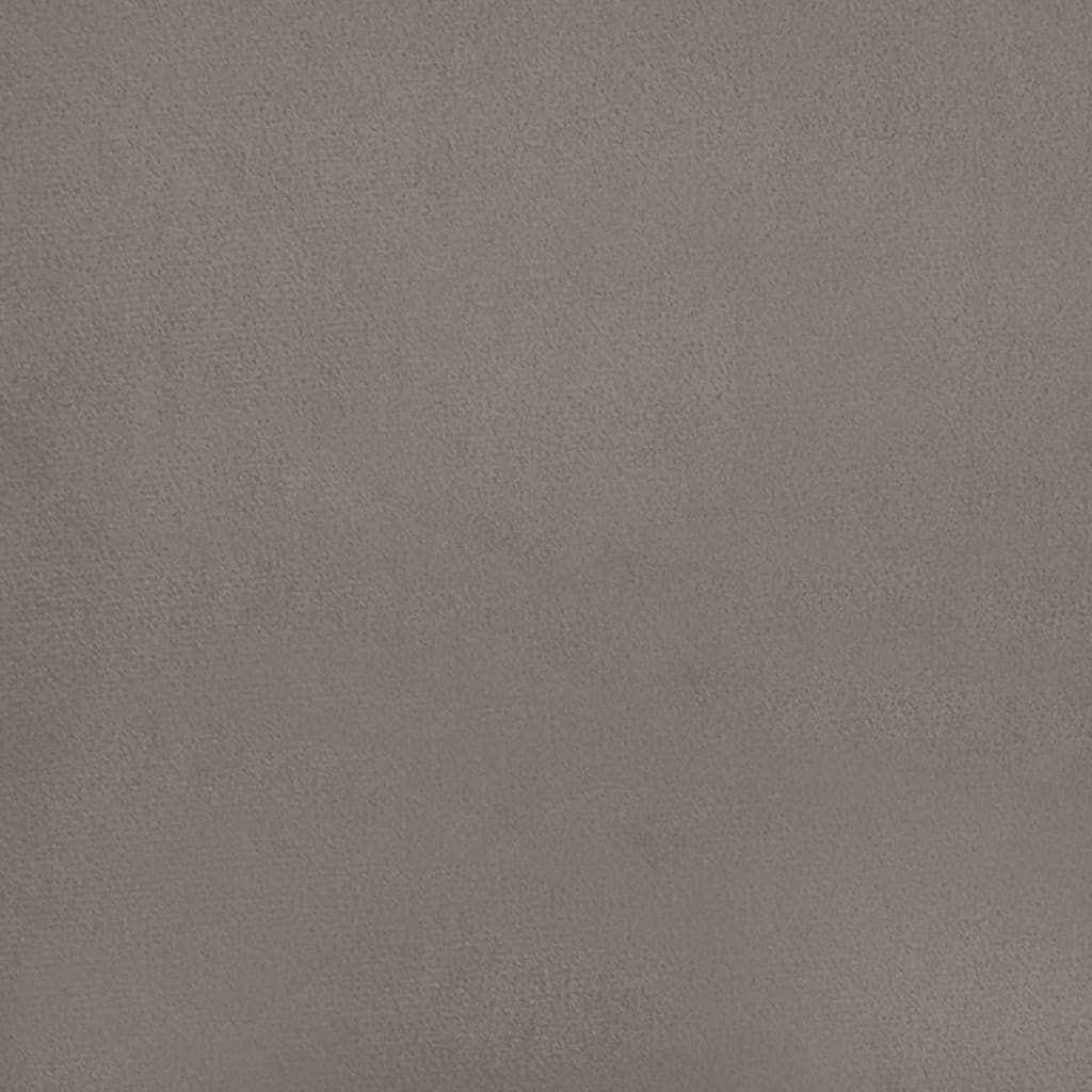 Sofakissen 2 Stk. Hellgrau 40x40 cm Samt