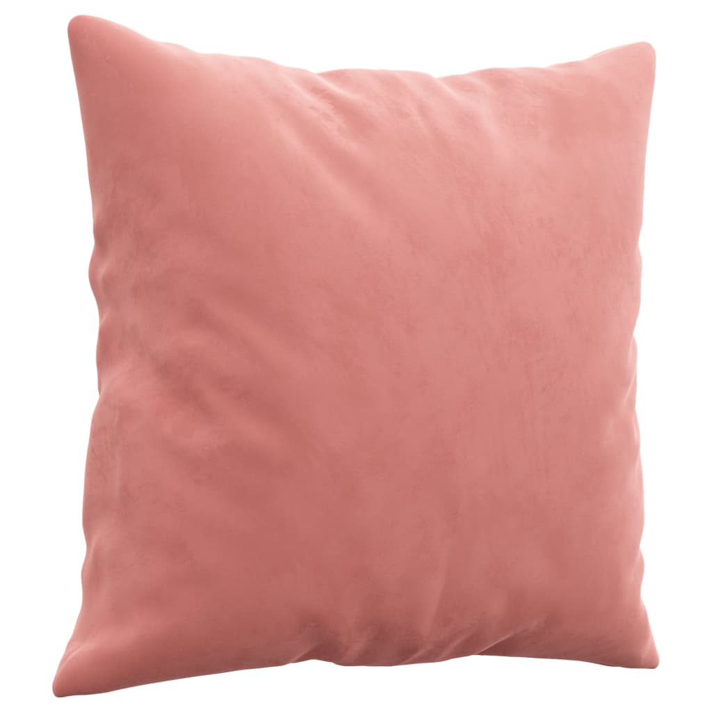 Sofakissen 2 Stk. Rosa 40x40 cm Samt