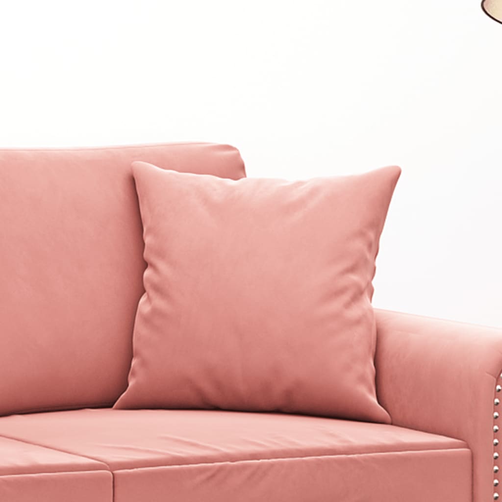 Sofakissen 2 Stk. Rosa 40x40 cm Samt