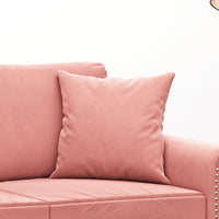 Thumbnail for Sofakissen 2 Stk. Rosa 40x40 cm Samt