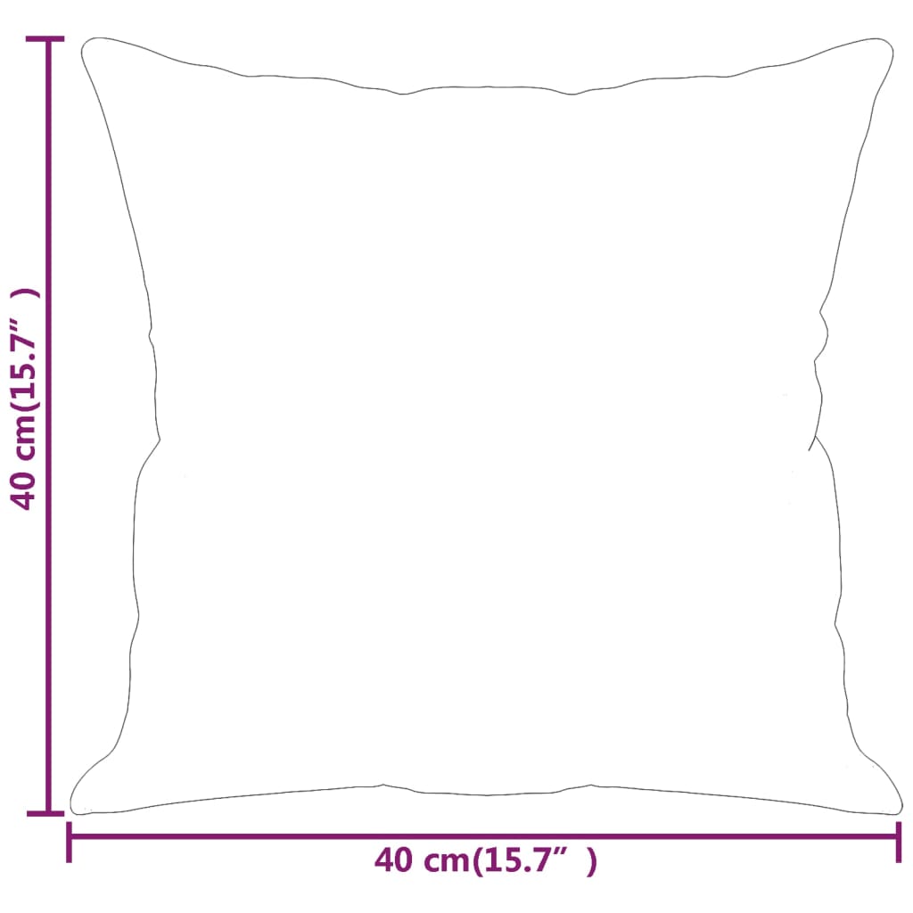 Sofakissen 2 Stk. Rosa 40x40 cm Samt