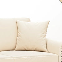 Thumbnail for Sofakissen 2 Stk. Creme 40x40 cm Samt