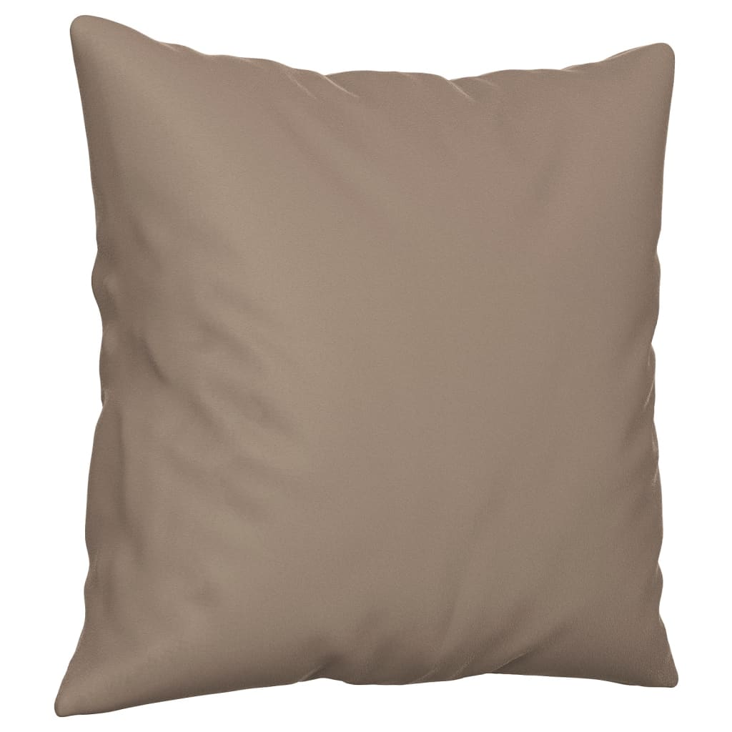 Sofakissen 2 Stk. Taupe 40x40 cm Mikrofasergewebe