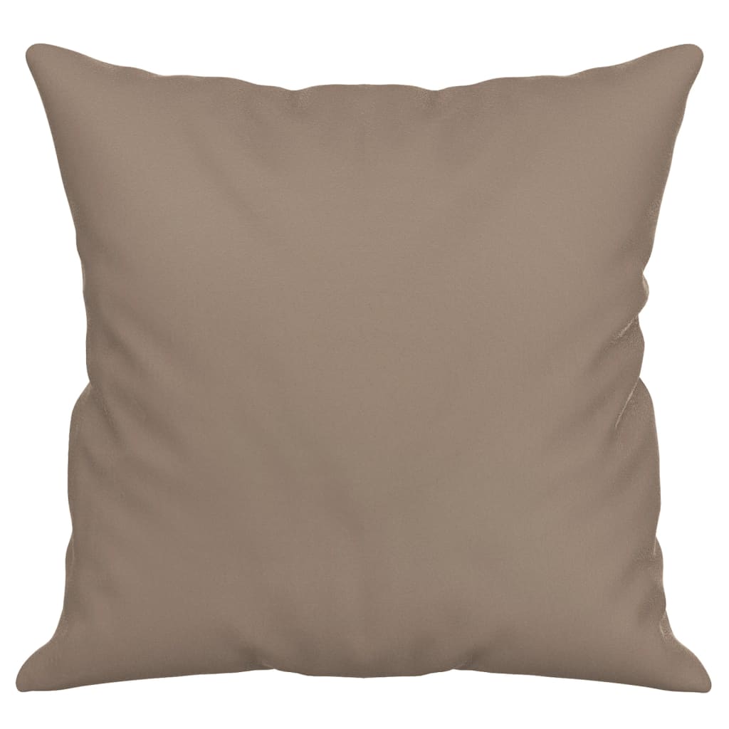Sofakissen 2 Stk. Taupe 40x40 cm Mikrofasergewebe