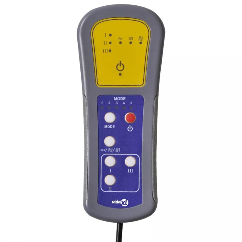 Elektrischer Massagesessel Blau Stoff