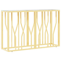 Thumbnail for Konsolentisch 110x30x70 cm Edelstahl und Glas