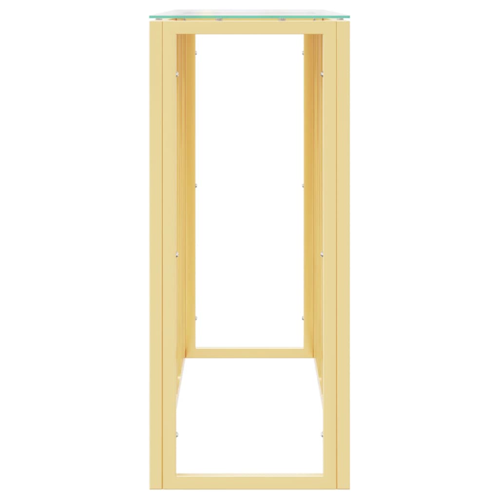 Konsolentisch 110x30x70 cm Edelstahl und Glas