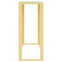 Thumbnail for Konsolentisch 110x30x70 cm Edelstahl und Glas