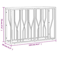 Thumbnail for Konsolentisch Edelstahl und Massives Altholz