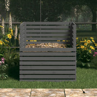 Thumbnail for Komposter Grau 100x100x102 cm Massivholz Kiefer