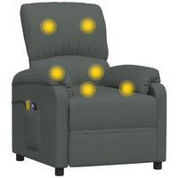 Thumbnail for Massagesessel mit Aufstehhilfe Dunkelgrau Stoff