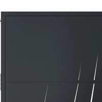 Thumbnail for Gartentor Anthrazit 105x180 cm Stahl Gras-Design