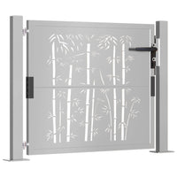 Thumbnail for Gartentor 105x80 cm Cortenstahl Bambus-Design
