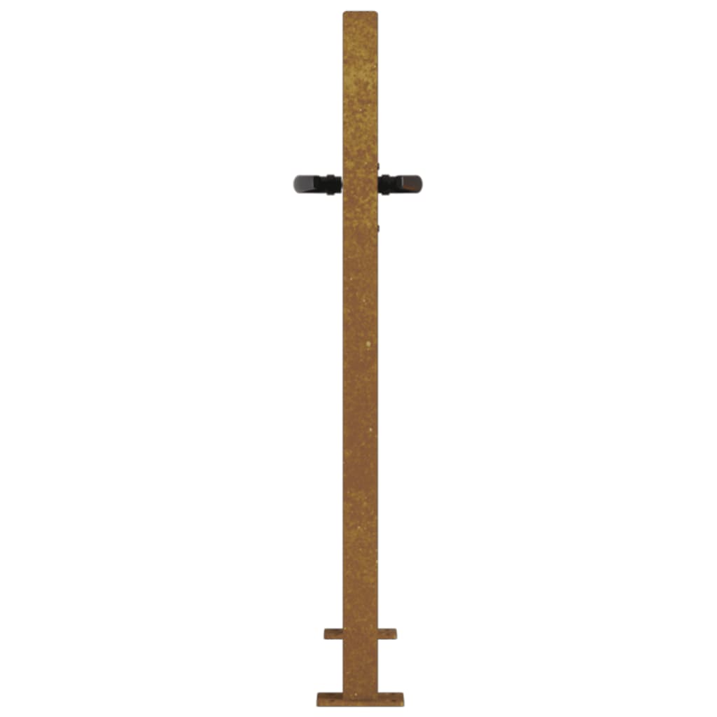 Gartentor 105x80 cm Cortenstahl Bambus-Design
