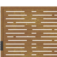 Thumbnail for Gartentor 105x130 cm Cortenstahl Quadratisches Design