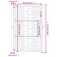 Thumbnail for Gartentor 105x130 cm Cortenstahl Quadratisches Design