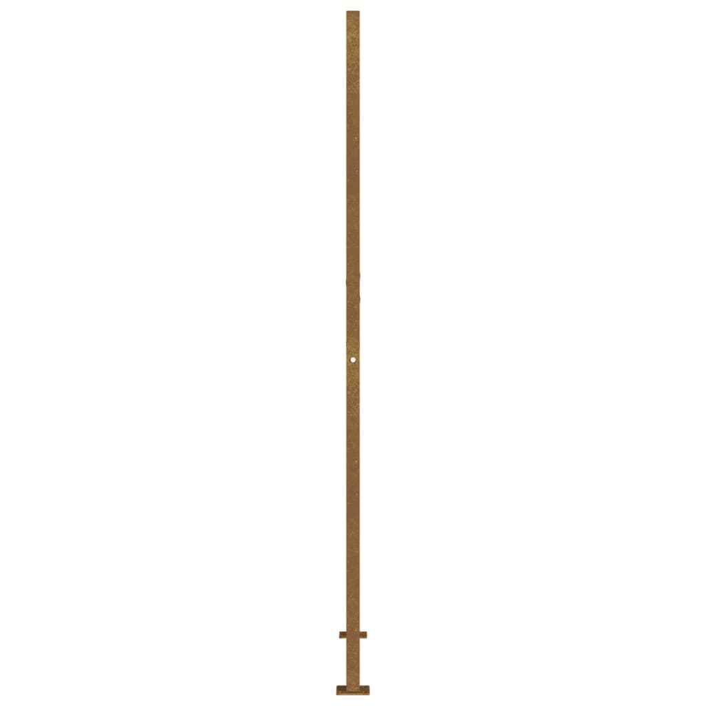 Gartentor 105x205 cm Cortenstahl Quadratisches Design