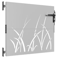 Thumbnail for Gartentor 85x100 cm Cortenstahl Gras-Design