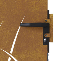 Thumbnail for Gartentor 85x100 cm Cortenstahl Gras-Design