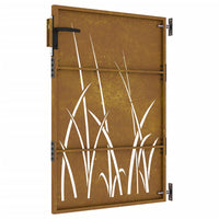 Thumbnail for Gartentor 85x125 cm Cortenstahl Gras-Design