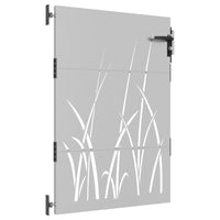 Thumbnail for Gartentor 85x150 cm Cortenstahl Gras-Design