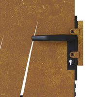 Thumbnail for Gartentor 85x150 cm Cortenstahl Gras-Design