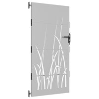 Thumbnail for Gartentor 85x175 cm Cortenstahl Gras-Design
