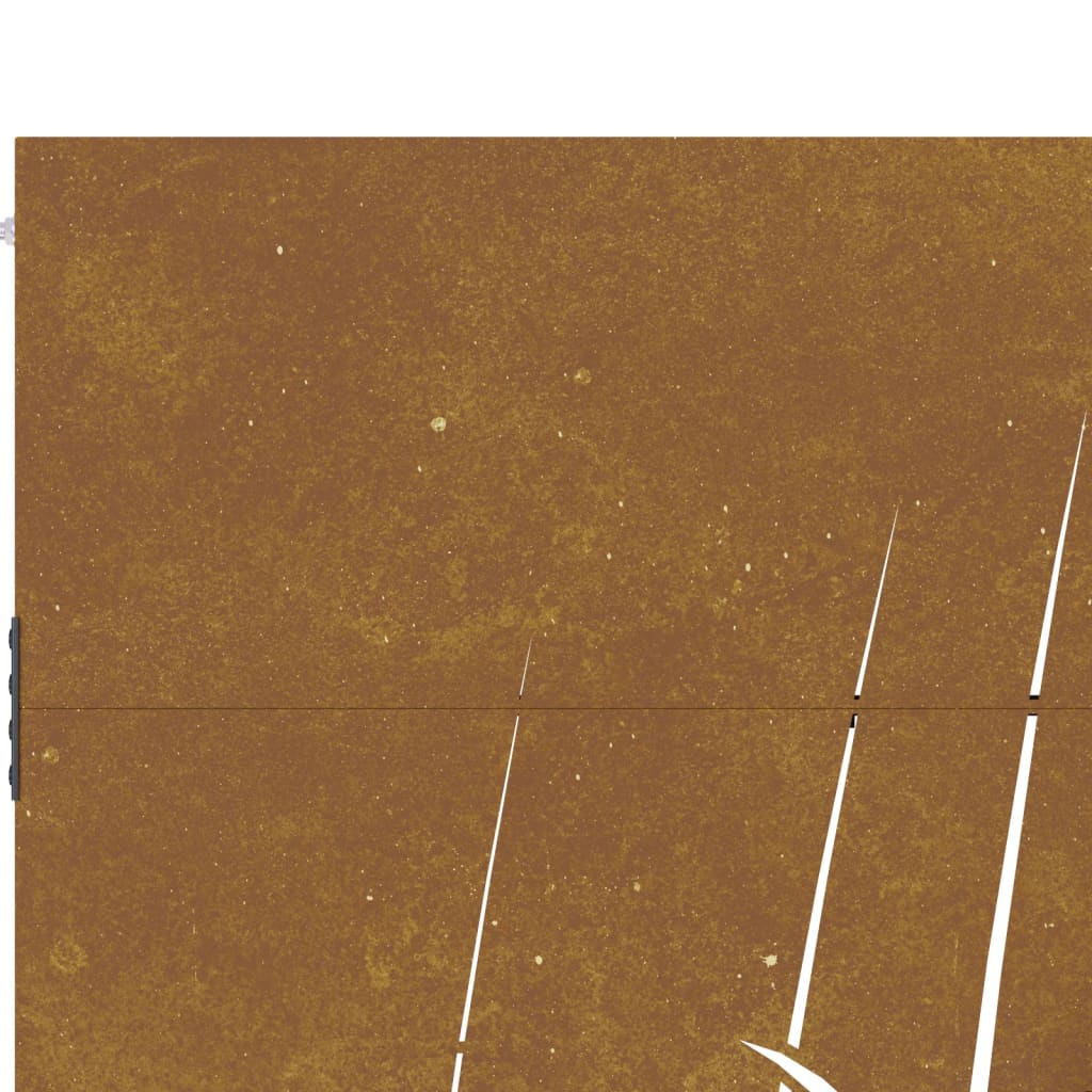 Gartentor 85x175 cm Cortenstahl Gras-Design