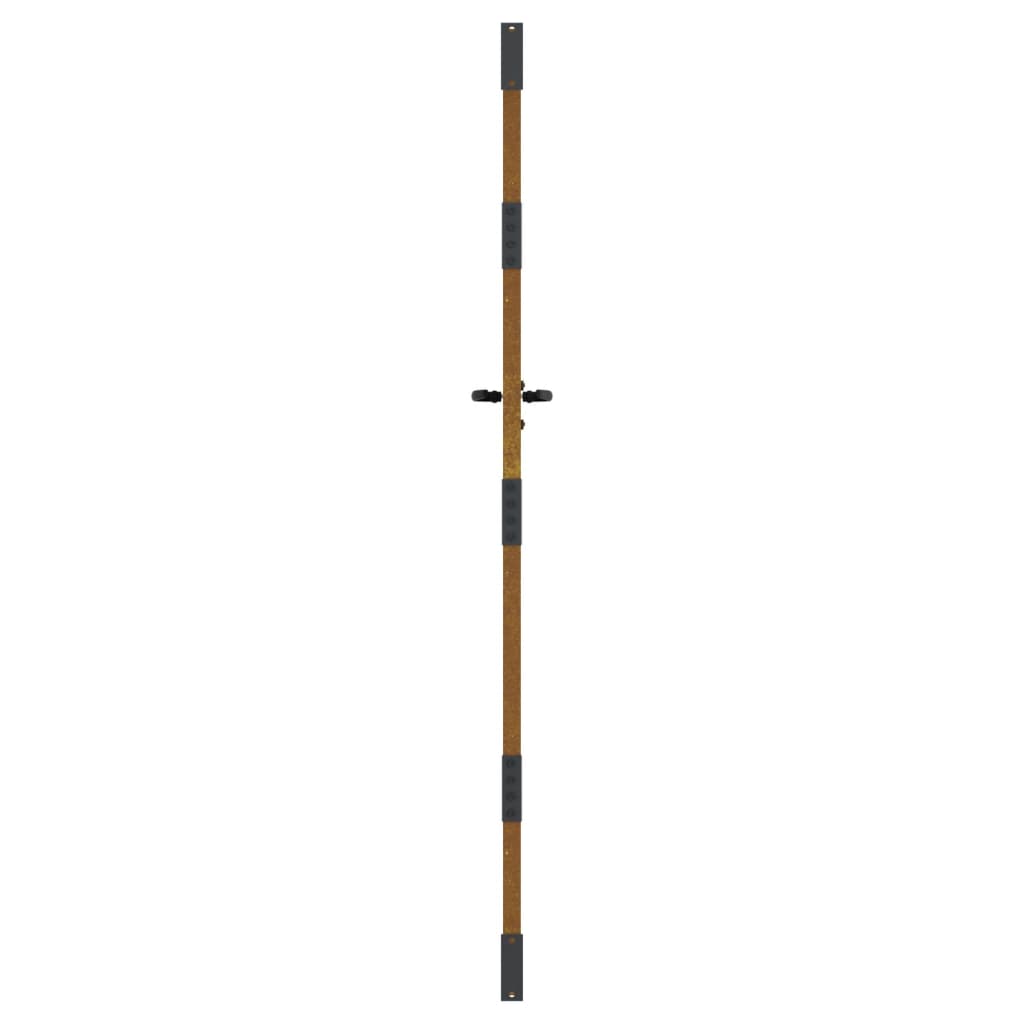 Gartentor 85x200 cm Cortenstahl Gras-Design