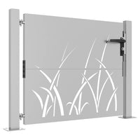 Thumbnail for Gartentor 105x105 cm Cortenstahl Gras-Design