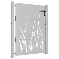 Thumbnail for Gartentor 105x130 cm Cortenstahl Gras-Design