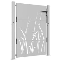 Thumbnail for Gartentor 105x155 cm Cortenstahl Gras-Design