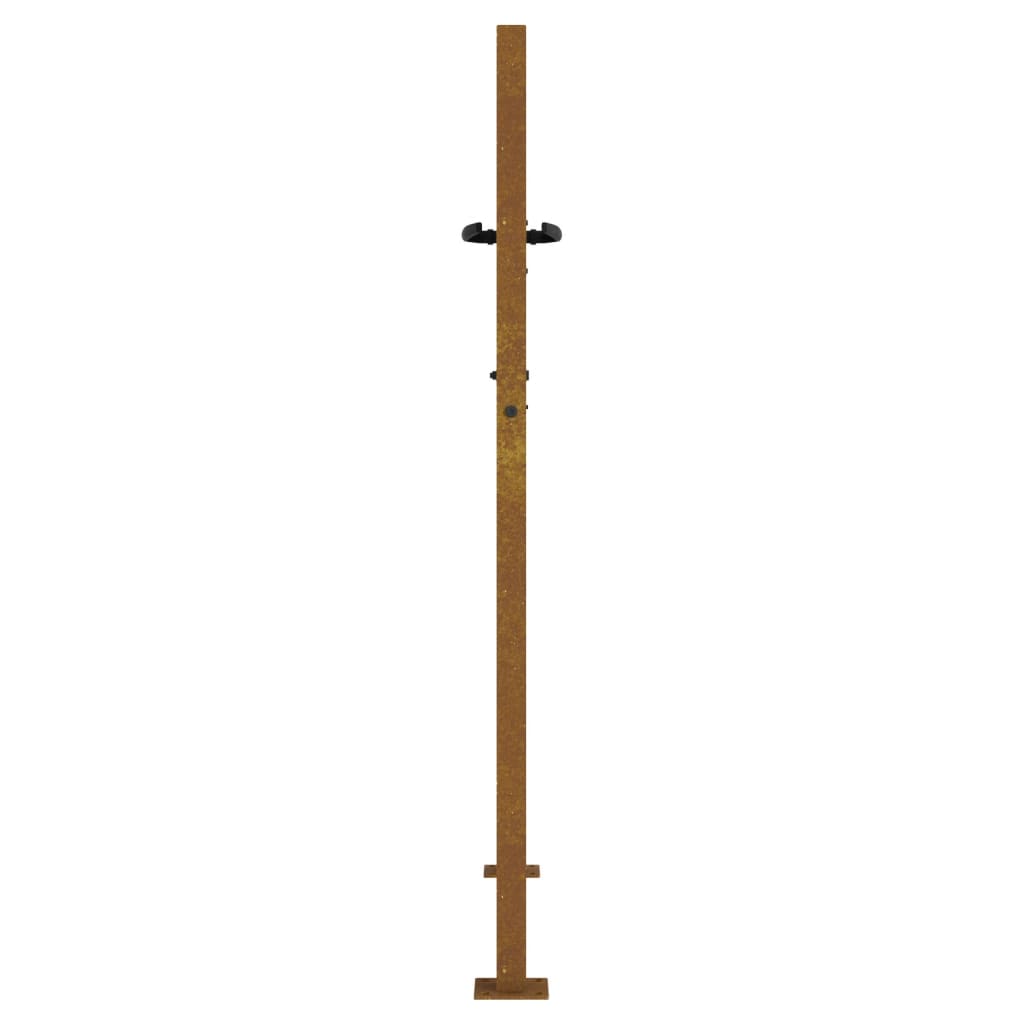 Gartentor 105x155 cm Cortenstahl Gras-Design