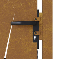 Thumbnail for Gartentor 105x155 cm Cortenstahl Gras-Design