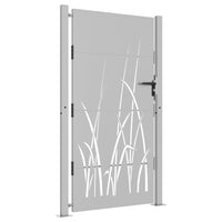 Thumbnail for Gartentor 105x205 cm Cortenstahl Gras-Design