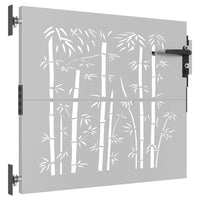 Thumbnail for Gartentor 85x75 cm Cortenstahl Bambus-Design